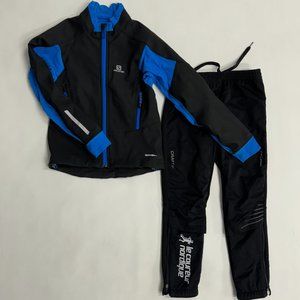 Cross country skiing and winter running suit for kid